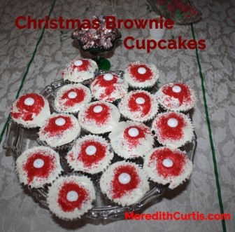Christmas Brownie Cupcakes