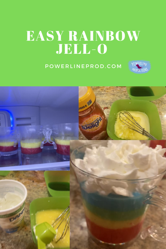 Easy Rainbow JellO Recipe