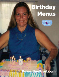 Birthday Menus
