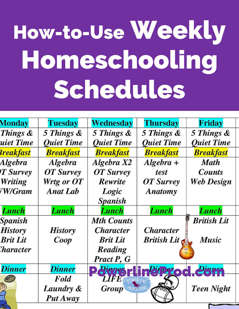 How to Use Weekly Homeschooling Schedules