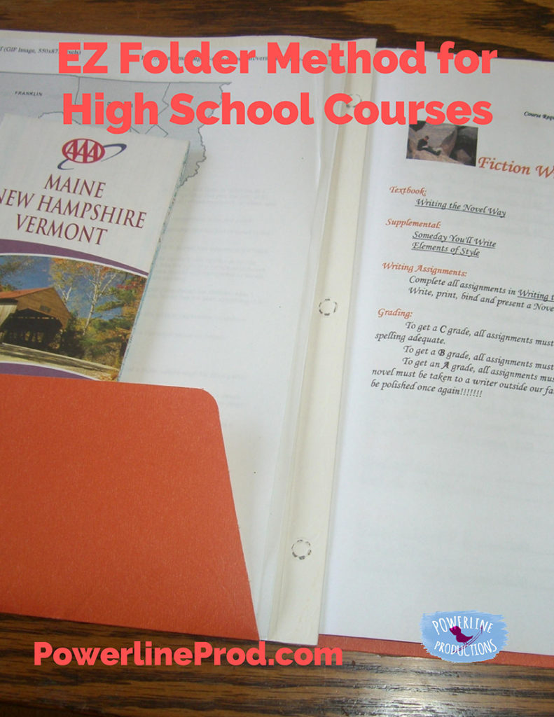 EZ Folder Method for High School Courses