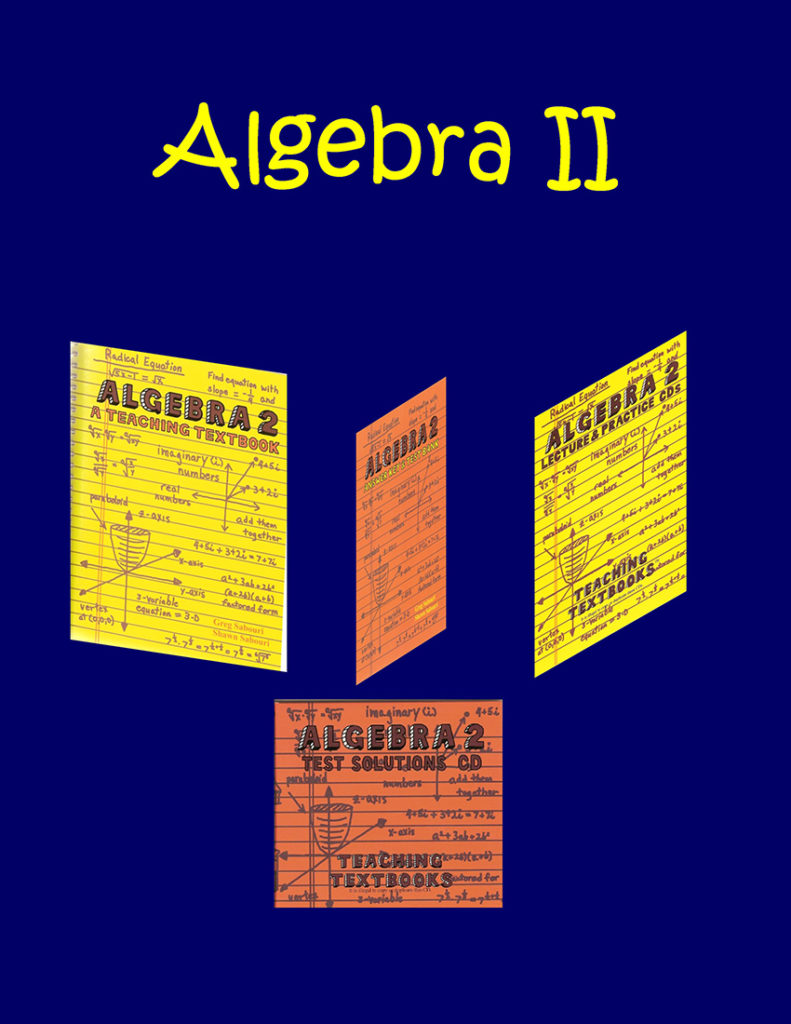 Algebra II Teaching Texbooks Lesson Plans