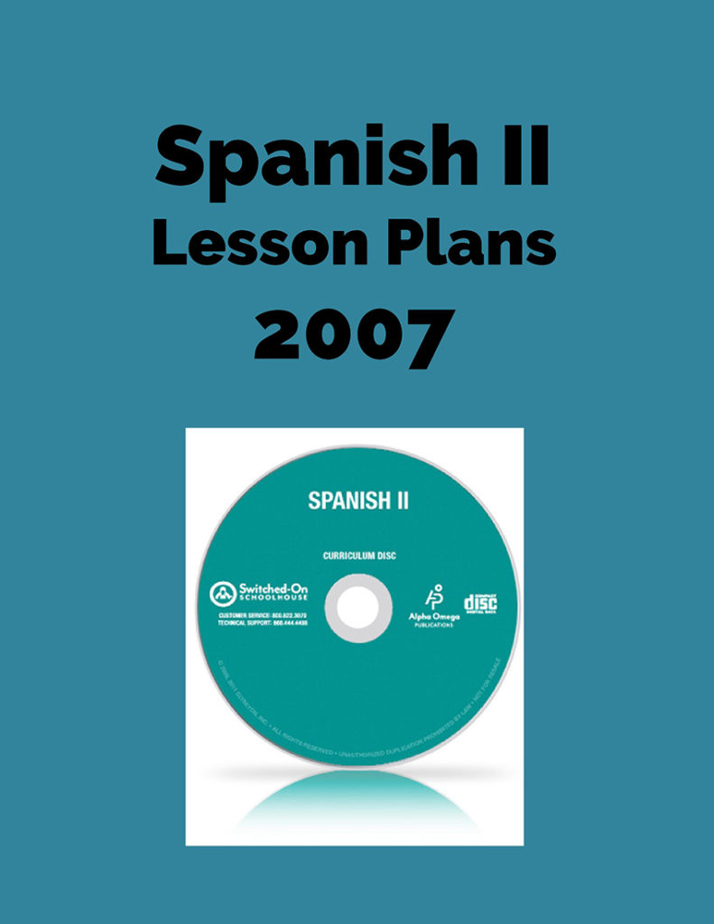 Spanish II Lesson Plans 2007