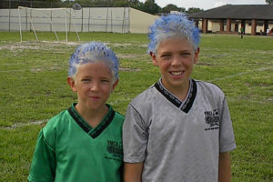 It wasn't enough to have white hair. They HAD to have blue!