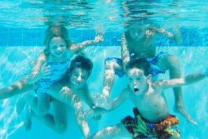 We love to swim at the YMCA!