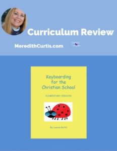 Homeschool Curriculum Review of Keyboarding For Christian Schools