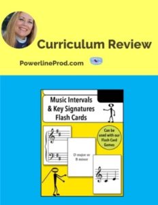 Homeschool Curriculum Review of Musical Intervals Key Signatures Flash Cards from Warm Hearts Publishing