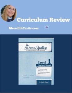 Homeschool Curriculum Review of All About Spelling