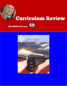 Homeschool Curriculum Review of Restoring America's Biblical Foundation